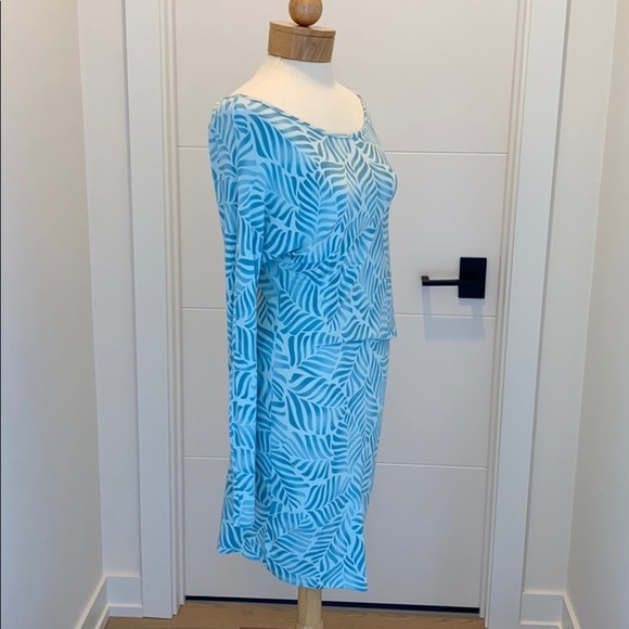 Tarte Dolman sleeve dress blue print small - Picture 4 of 6